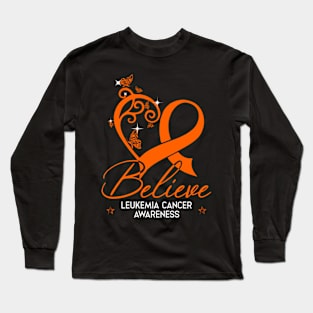 Believe Hope Leukemia Long Sleeve T-Shirt